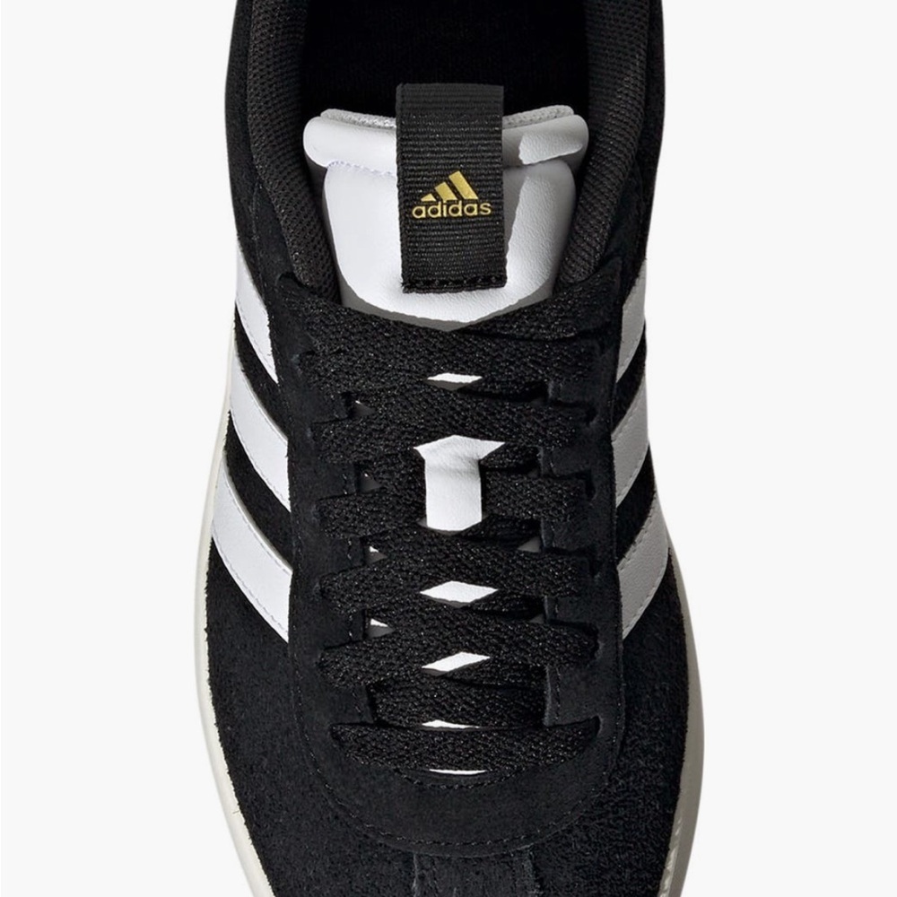 Adidas Black and White Suede Sneakers - Picture 5 of 11